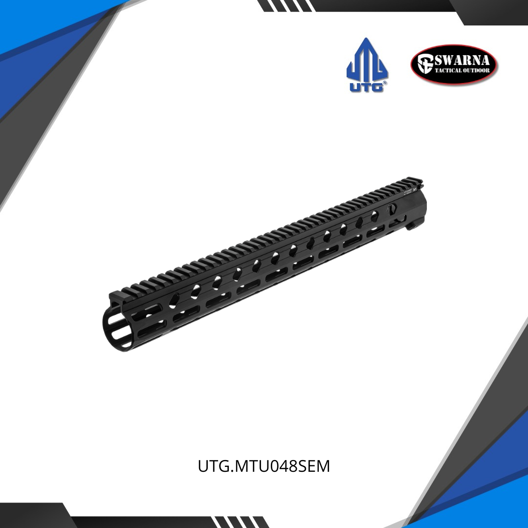 UTG PRO Arwen 17" M-LOK Free Float Handguard, Black