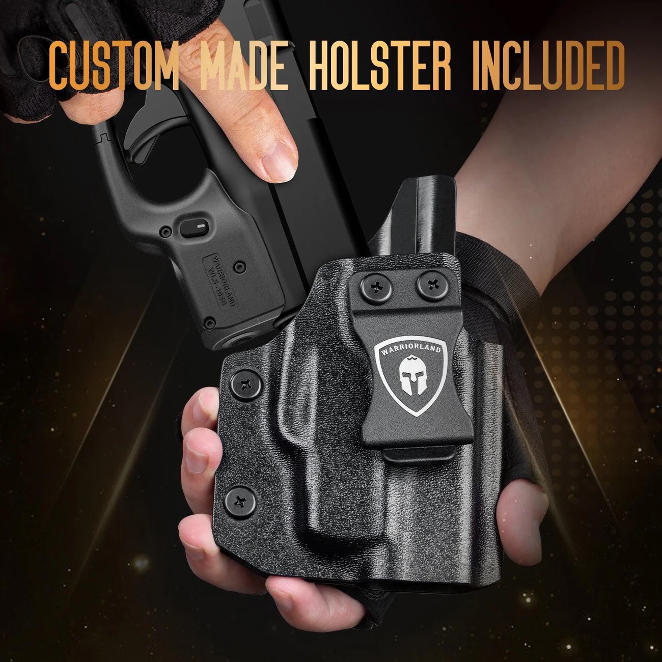 WARRIORLAND Pistol Light Laser & Holster Fit For Glock 43 / 43X (No Rail Version)